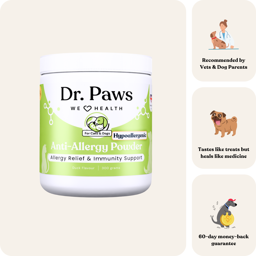 Hypoallergenic Anti-Allergy Powder for Cats & Dogs
