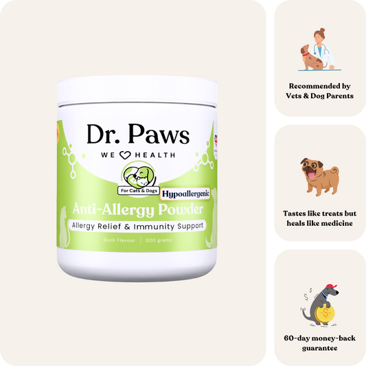 Hypoallergenic Anti-Allergy Powder for Cats & Dogs