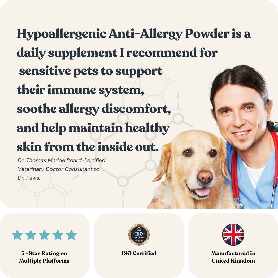 Hypoallergenic Anti-Allergy Powder for Cats &amp; Dogs