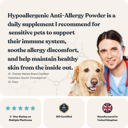 Hypoallergenic Anti-Allergy Powder for Cats &amp; Dogs