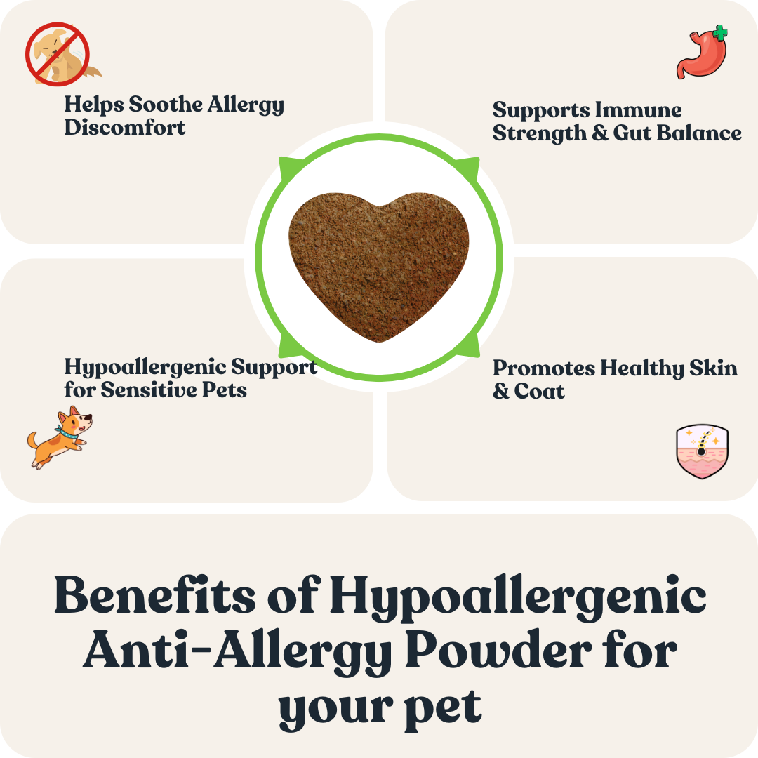Hypoallergenic Anti-Allergy Powder for Cats &amp; Dogs