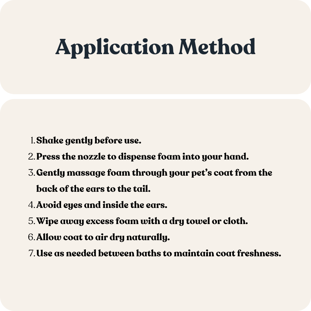 Foam Shampoo for Cats &amp; Dogs