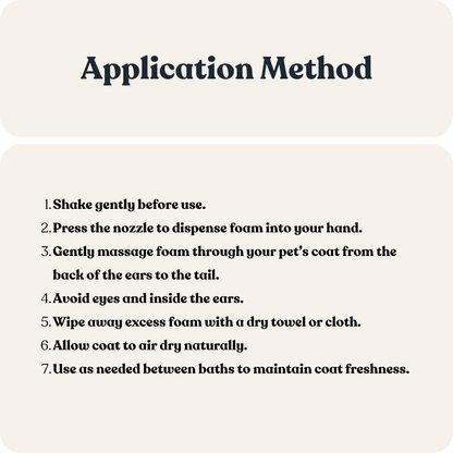 Foam Shampoo for Cats &amp; Dogs